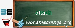 WordMeaning blackboard for attach